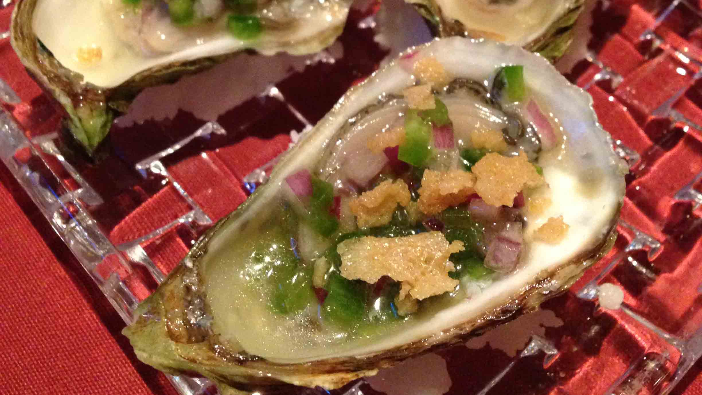 Oysters at Le Filet. Photo by Patricia Gajo
